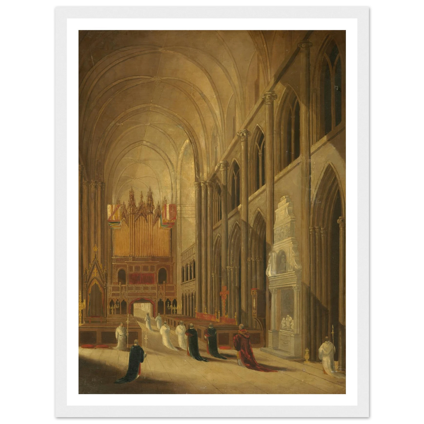 Going to Mass Art Print | David Roberts-Quipham Collections