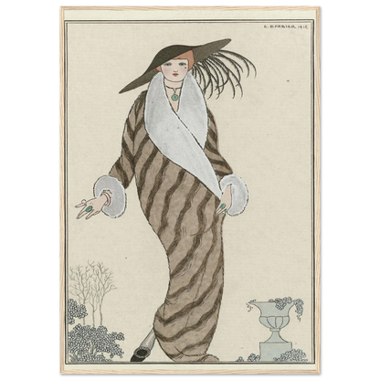 Manteau de Zibelin (1912) Art Print | George Barbier-Quipham Collections