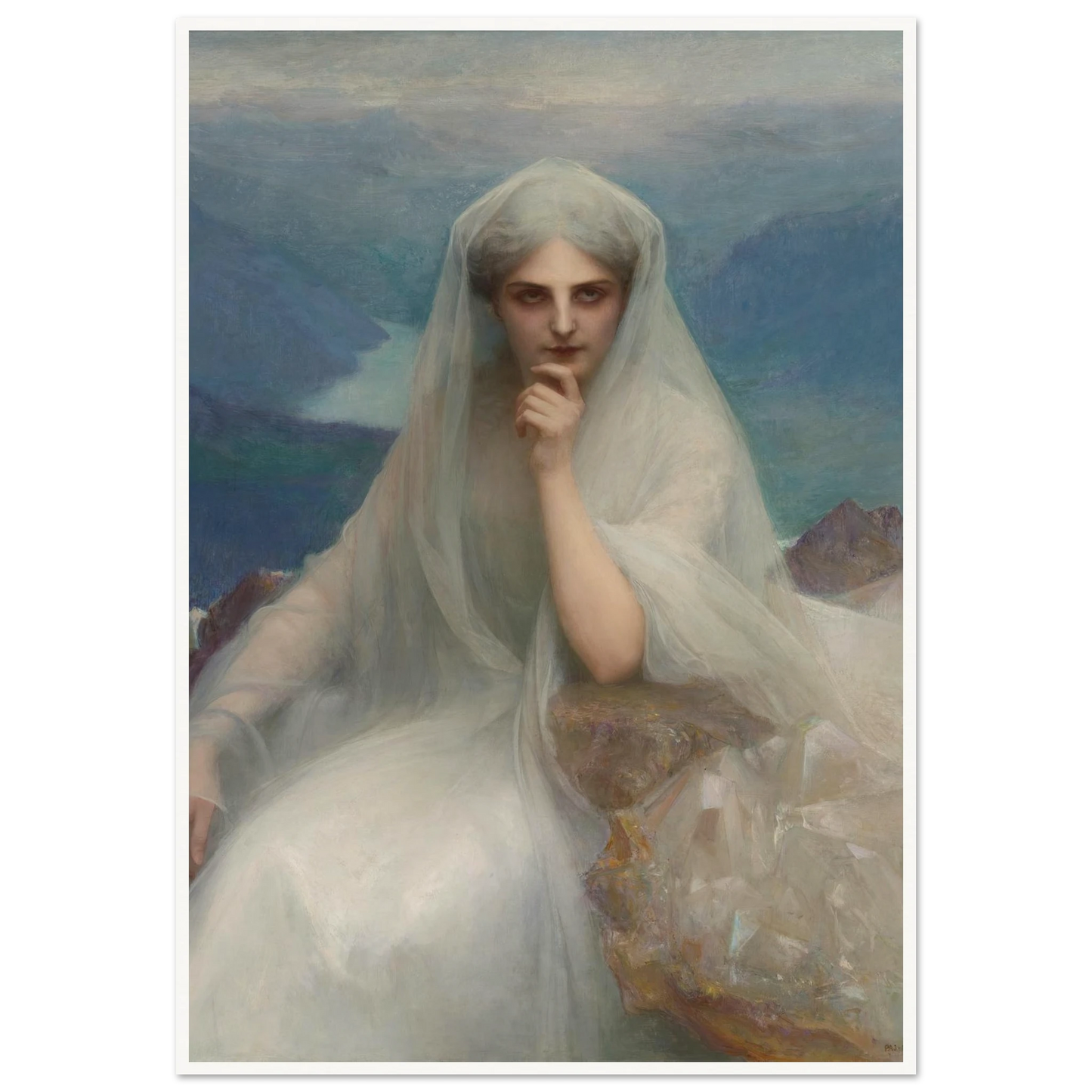 Sur Les Cimes (On The Summit) (1903) Art Print | Pascal Adolphe Jean Dagnan Bouveret-Quipham Collections