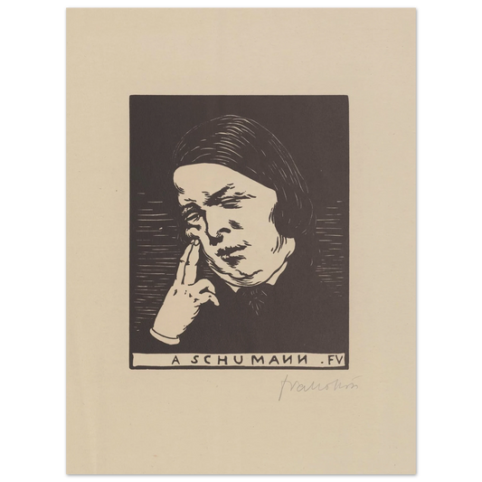 A Schumann (1893) Art Print | Felix Vallotton-Quipham Collections