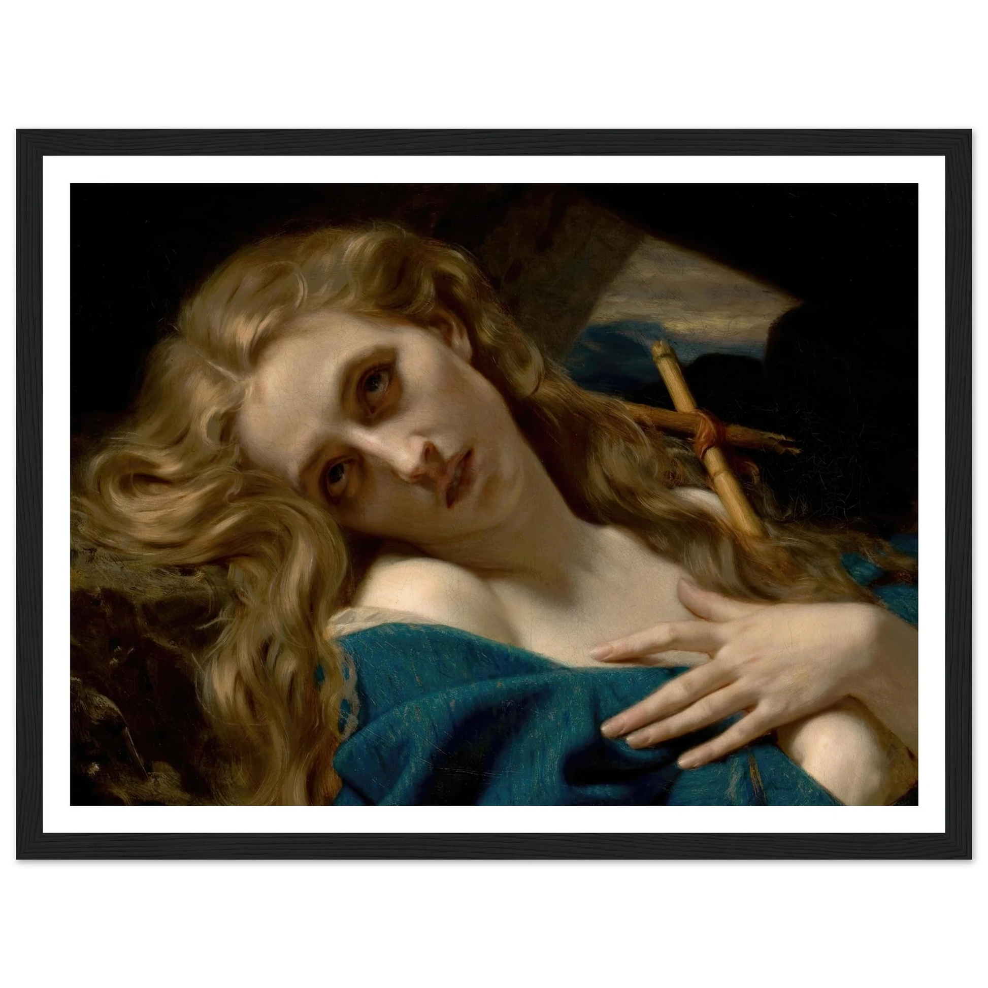 Mary Magdalene in the Cave (1868) Art Print | Hugues Merle-Quipham Collections