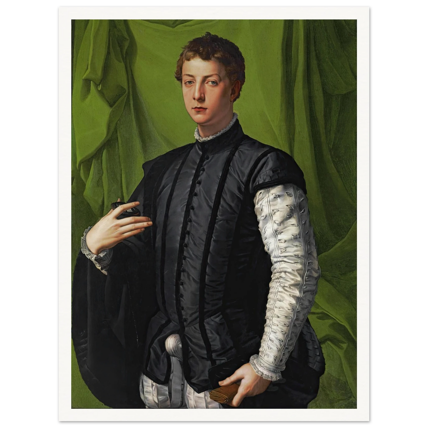 Portrait Of Lodovico Capponi (1550-1555) Art Print | Agnolo Bronzino-Quipham Collections