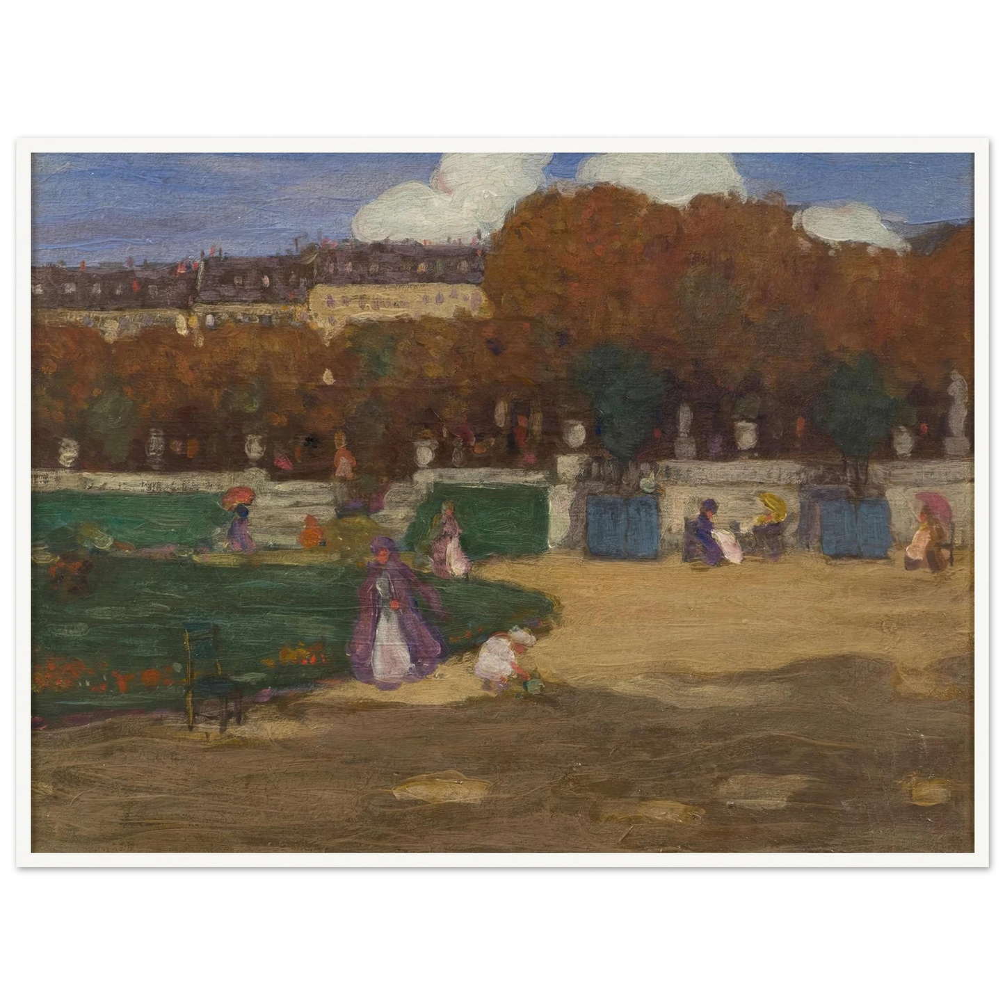 Luxembourg Gardens, Paris (1902) Art Print | Frederick Carl Frieseke-Quipham Collections