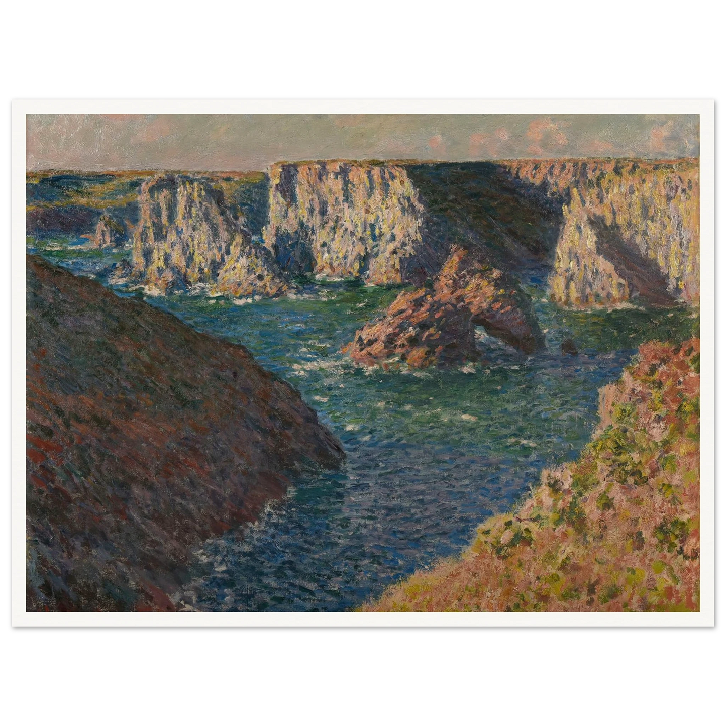 Les Rochers de Belle-Ile Art Print | Claude Monet-Quipham Collections