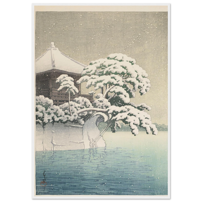 Matsushima Godaido no yuki (Snow at Godaido Temple in Matsushima) (1932) Art Print | Kawase Hasui-Quipham Collections