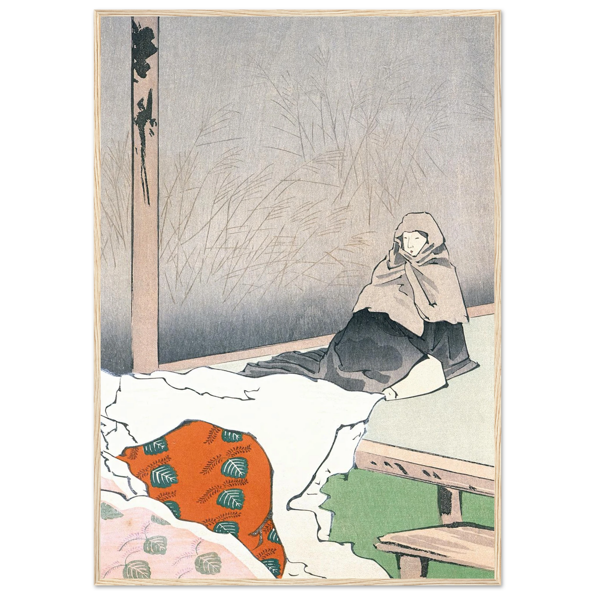 The Dancer Hotoke Gozen at Giōji (1897) Art Print | Kobayashi Kiyochika-Quipham Collections