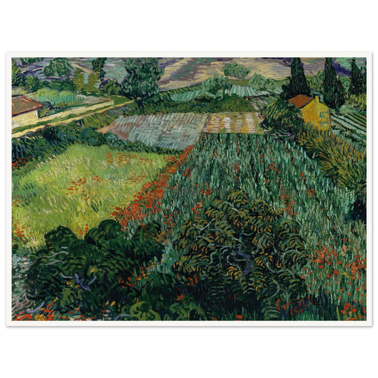 Field with Poppies (1889) Art Print | Vincent van Gogh-Quipham Collections