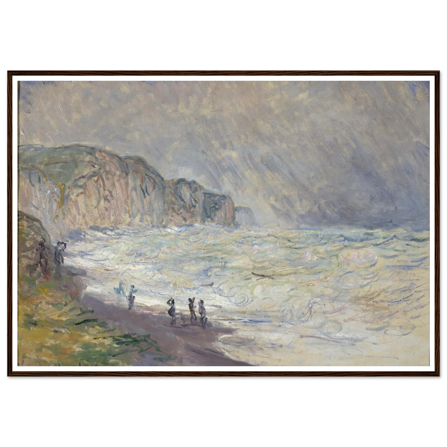 Heavy Sea at Pourville (1897) Art Print | Claude Monet-Quipham Collections