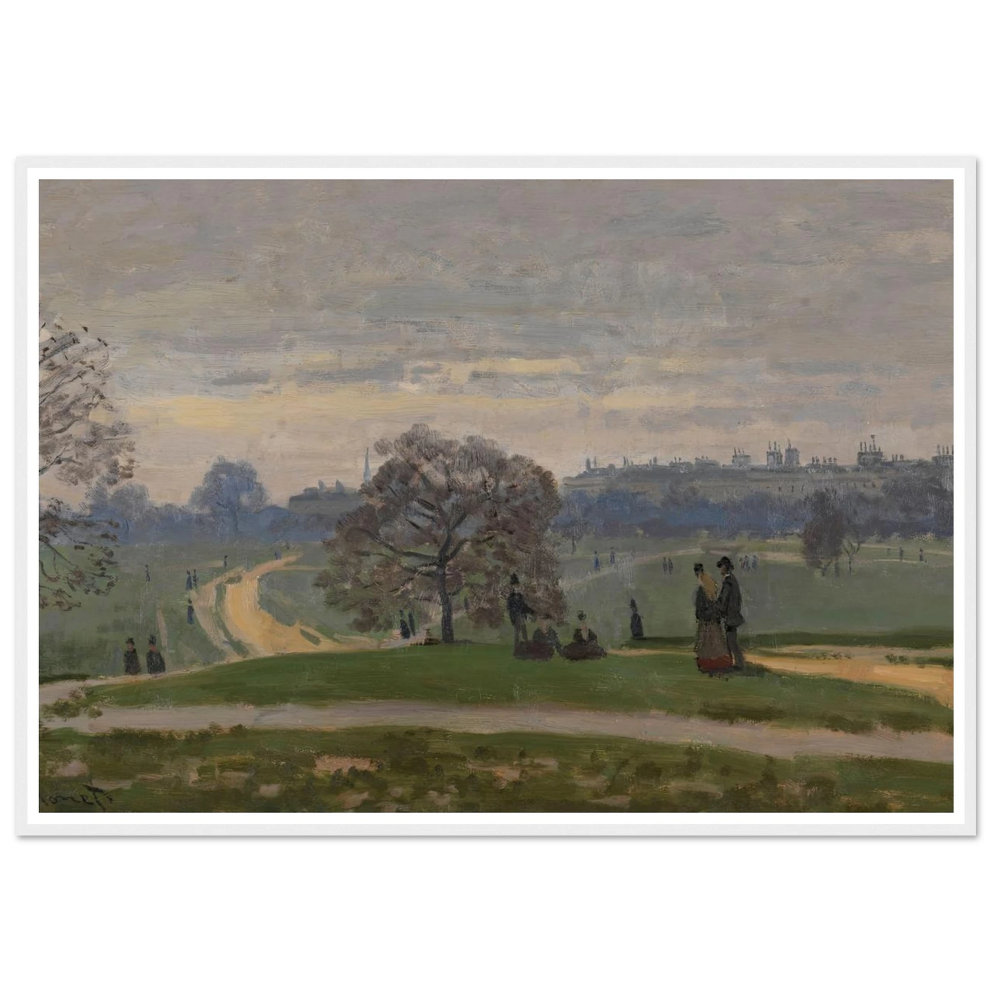 Hyde Park, London (circa 1871) Art Print | Claude Monet-Quipham Collections
