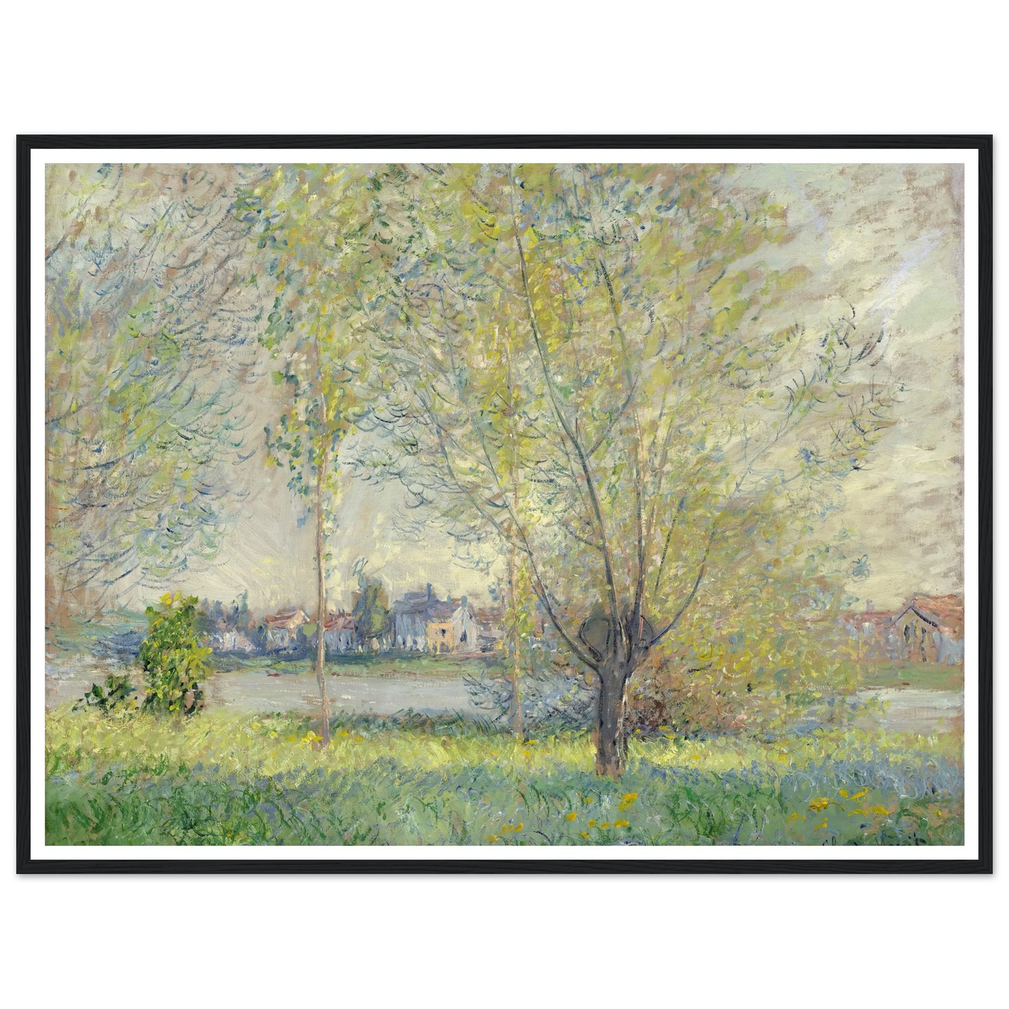The Willows (1880) Art Print | Claude Monet-Quipham Collections