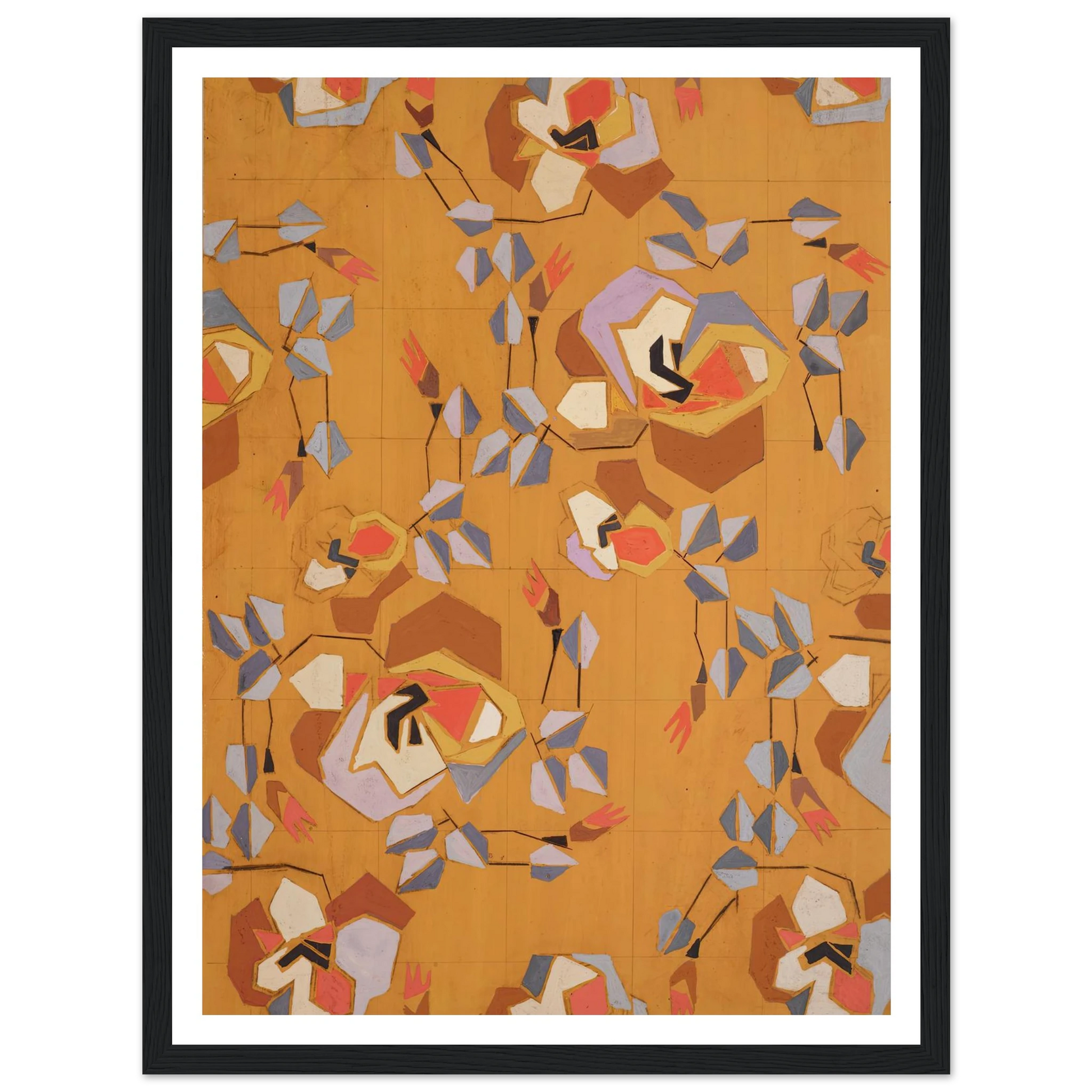 Untitled (Textile design no VII) (circa 1925) Art Print | Frances Hodgkins-Quipham Collections