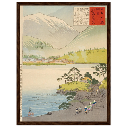 The Yumoto Sulfur Spring, Nikkō (1896) Art Print | Kobayashi Kiyochika-Quipham Collections