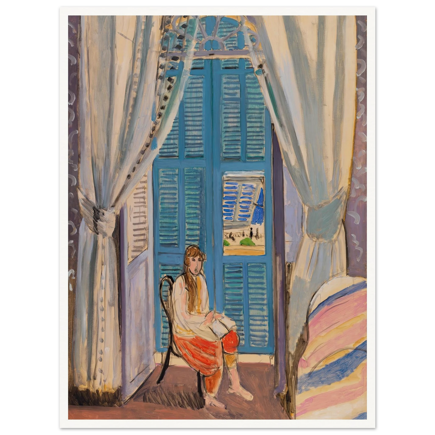 The Venetian Blinds (Les Persiennes) (1919) Art Print | Henri Matisse-Quipham Collections