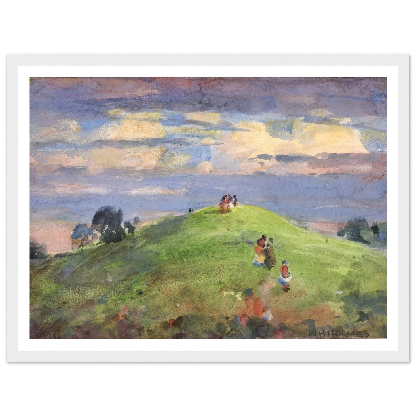On The Sunset Hill, 1926 (1926) Art Print | William Henry Holmes-Quipham Collections