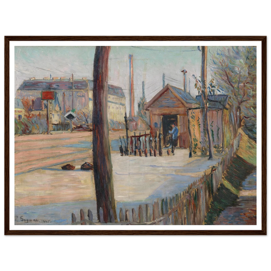 Railway junction near Bois-Colombes Art Print | Paul Signac-Quipham Collections
