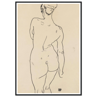 Weiblicher Rückenakt (1998) Art Print | Egon Schiele-Quipham Collections