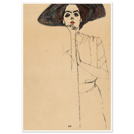 Frauenbildnis II Art Print | Egon Schiele-Quipham Collections