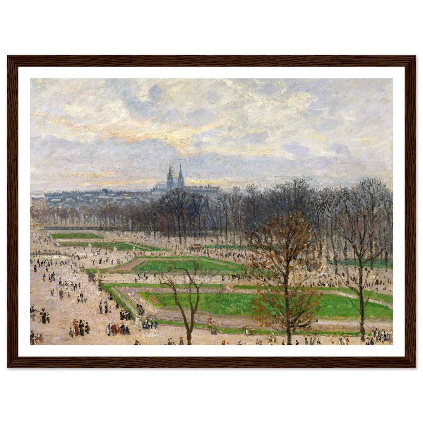 The Garden of the Tuileries on a Winter Afternoon (1899) Art Print | Camille Pissarro-Quipham Collections