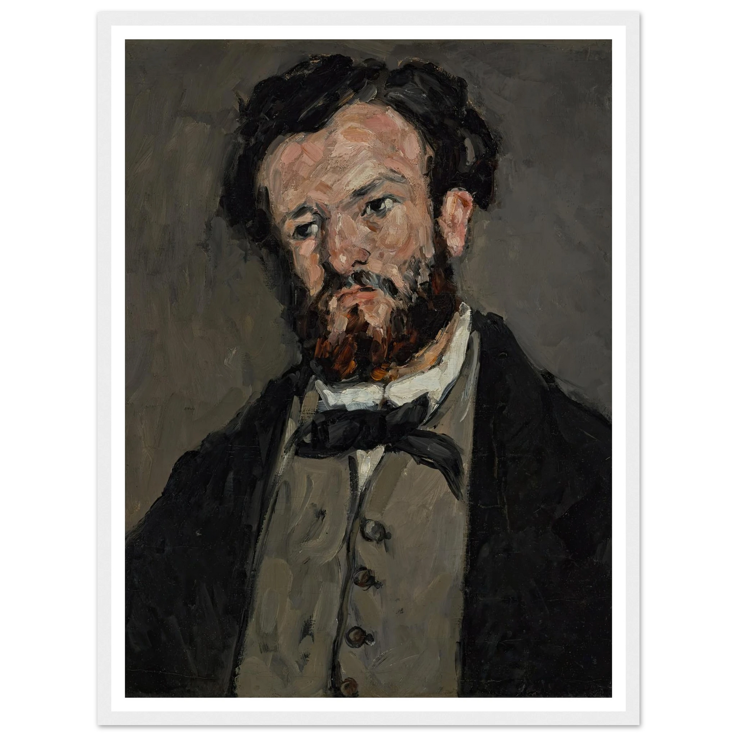 Portrait of Anthony Valabrègue Art Print | Paul Cezanne-Quipham Collections