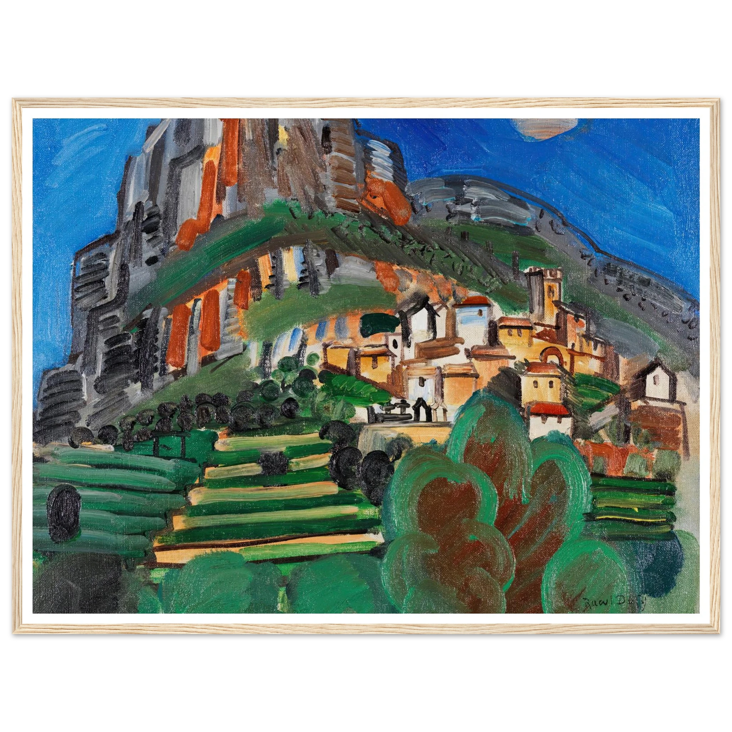 Paysage de Saint-Jeannet (1920) Art Print | Raoul Dufy-Quipham Collections