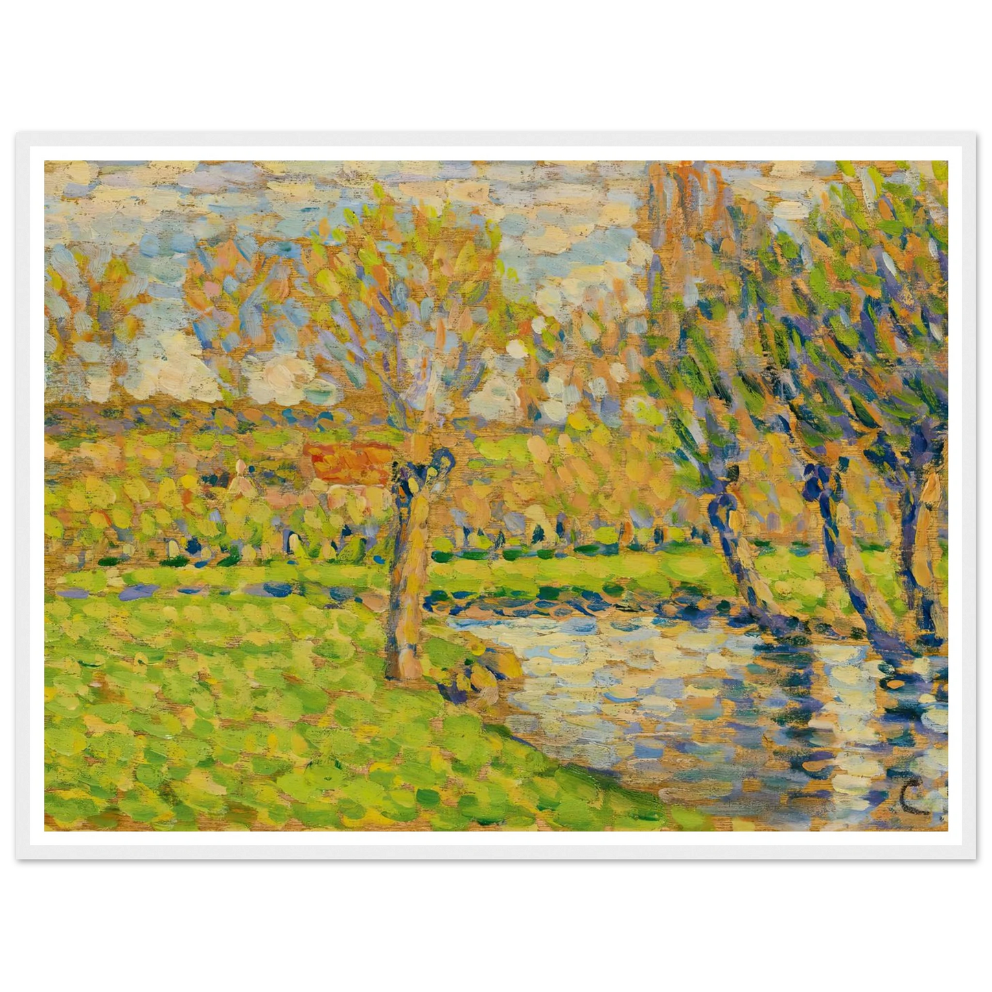 Bords De L’Epte À Éragny Art Print | Camille Pissarro-Quipham Collections