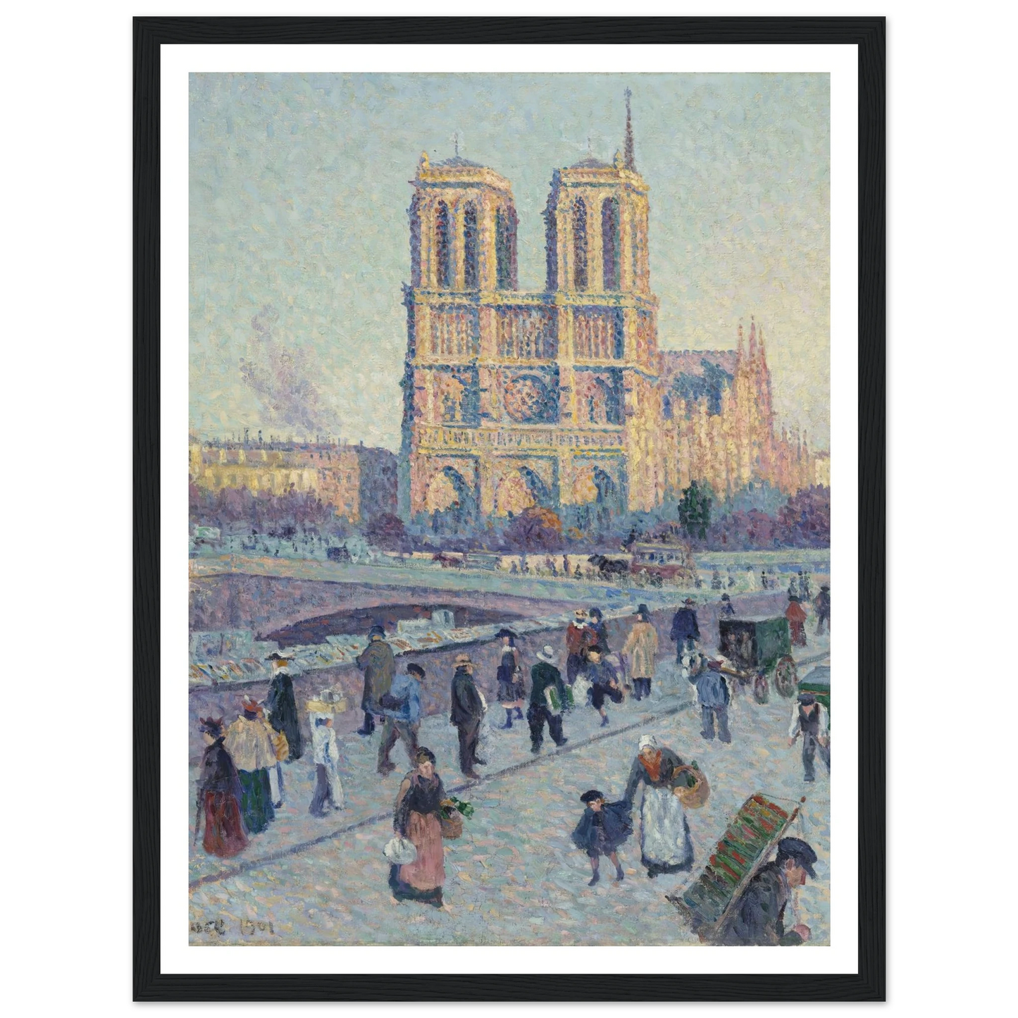 The Quai Saint-Michel and Notre-Dame Art Print | Maximilien Luce-Quipham Collections