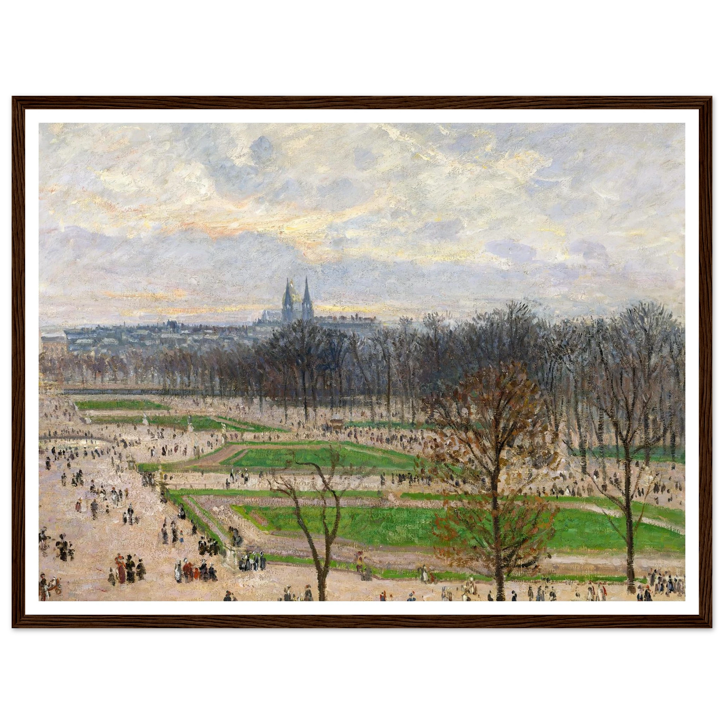 The Garden of the Tuileries on a Winter Afternoon (1899) Art Print | Camille Pissarro-Quipham Collections