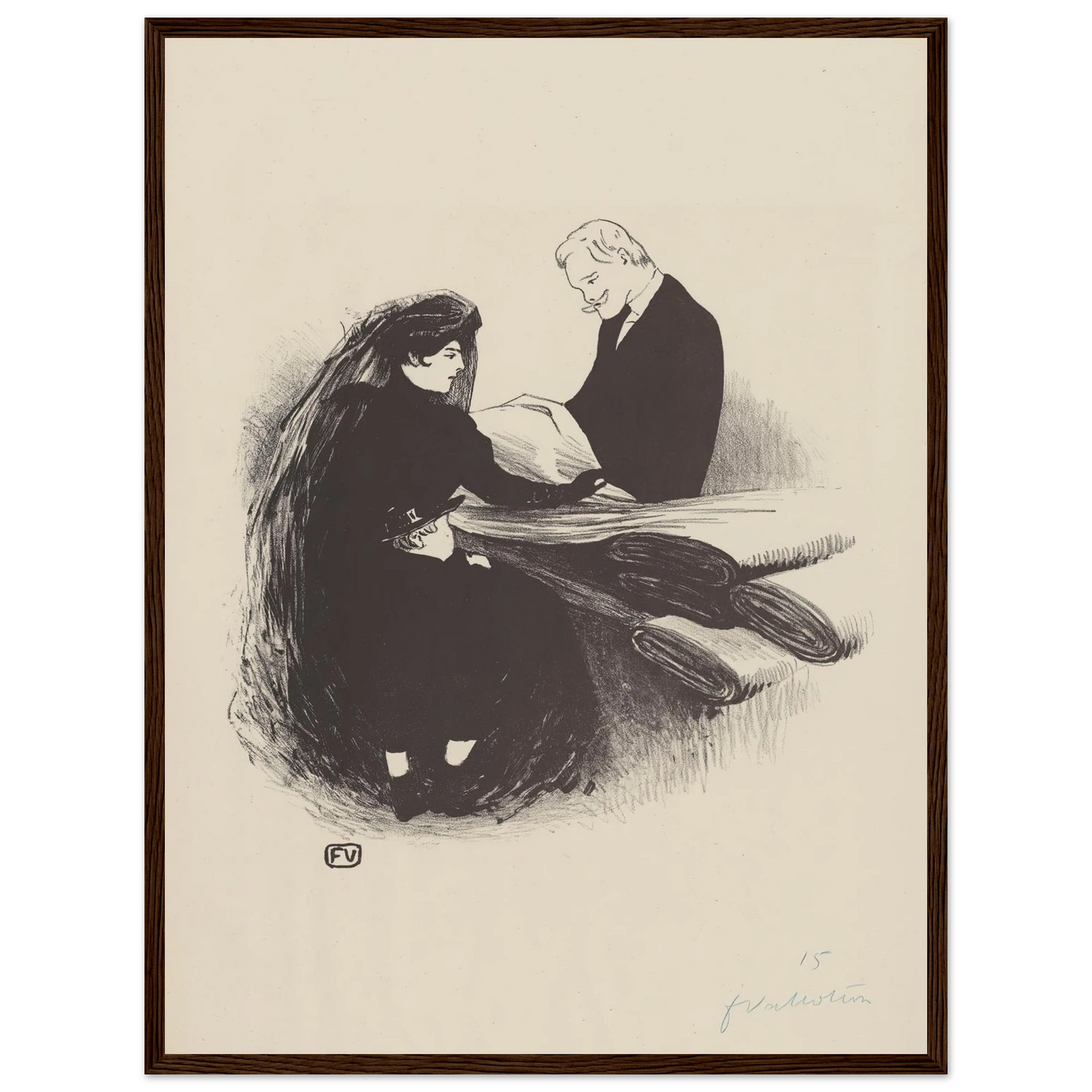 Dernière Nouveauté (1893) Art Print | Felix Vallotton-Quipham Collections