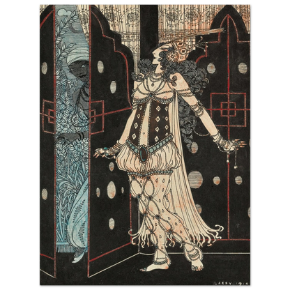 Ida Rubinstein and Vaslav Nijinsky in Scheherazade (1910) Art Print | George Barbier-Quipham Collections