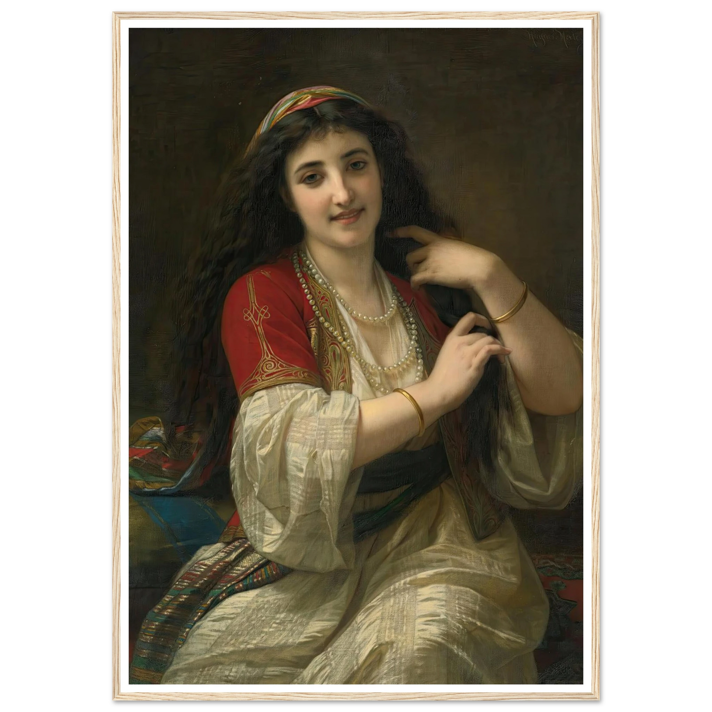 A Turkish Beauty (1868) Art Print | Hugues Merle-Quipham Collections