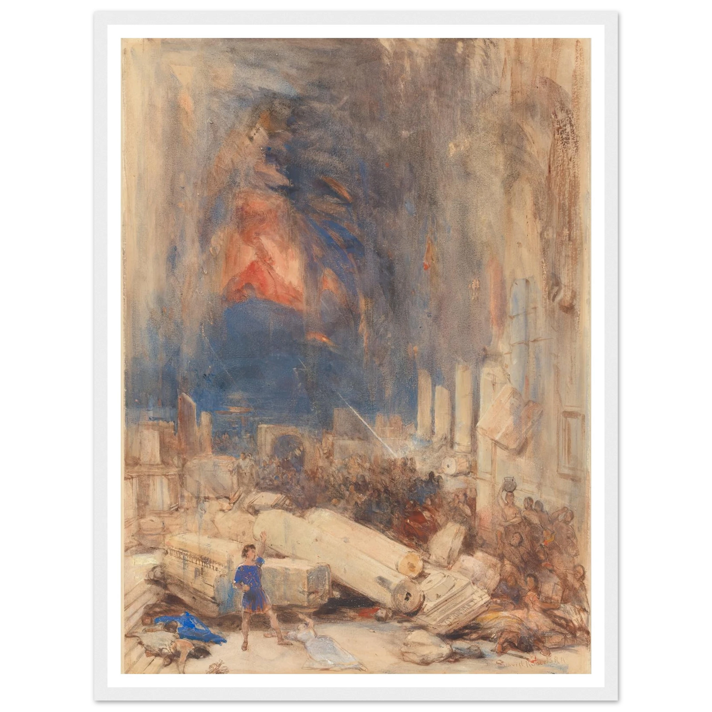 The Destruction of Pompeii Art Print | David Roberts-Quipham Collections