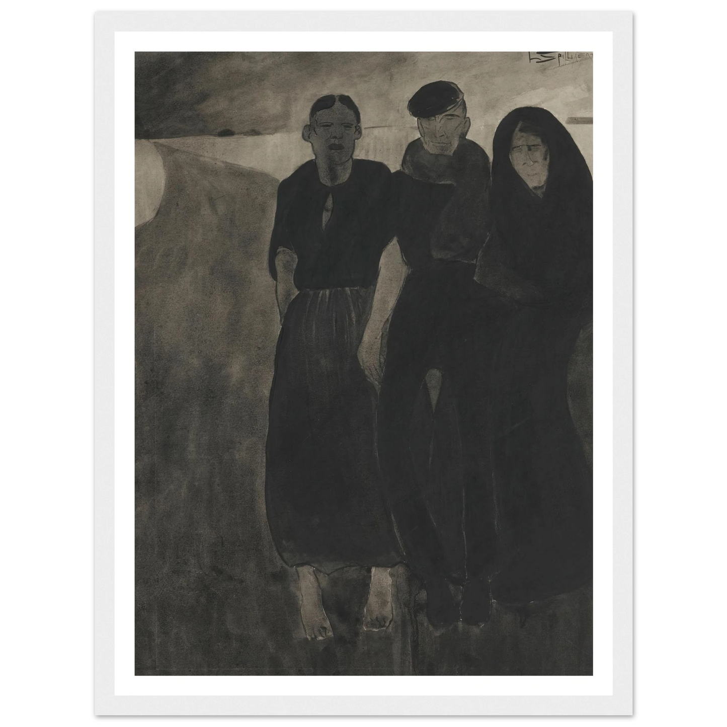Fishermen And Women Art Print | Leon Spilliaert-Quipham Collections