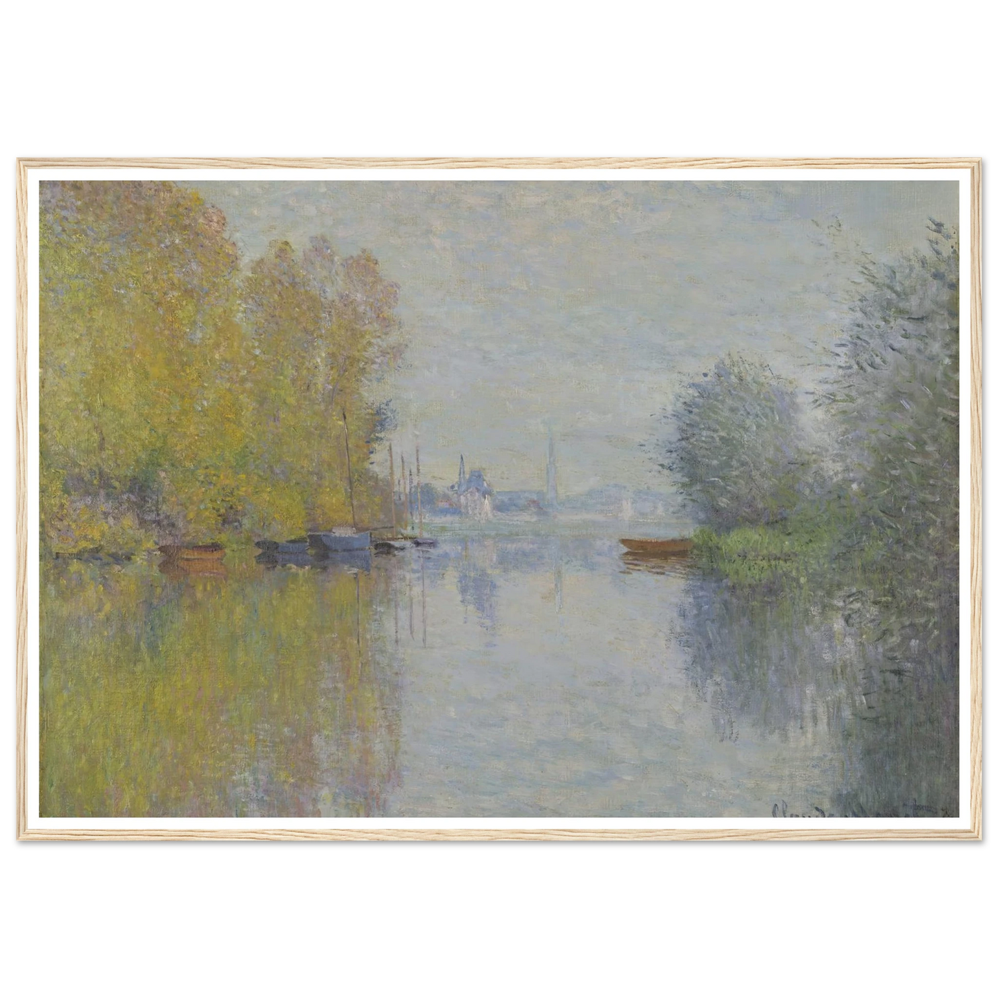 Autumn on the Seine, Argenteuil (1873) Art Print | Claude Monet-Quipham Collections