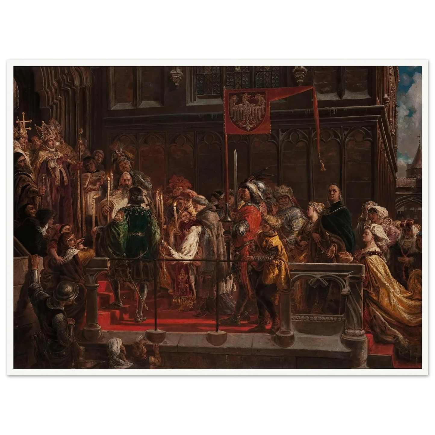 Baptism of Władysław Warneńczyk, 18 February 1425 (1881) Art Print | Jan Matejko-Quipham Collections
