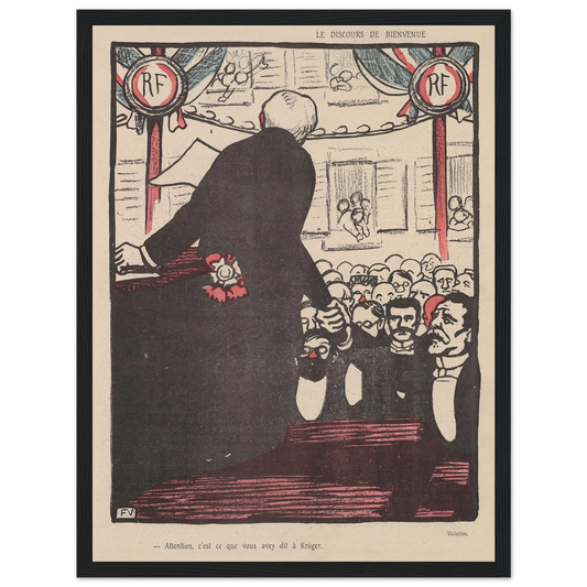9 mai 1903 Art Print | Felix Vallotton - Framed Poster - 30x40 cm / 12x16″ - Black frame