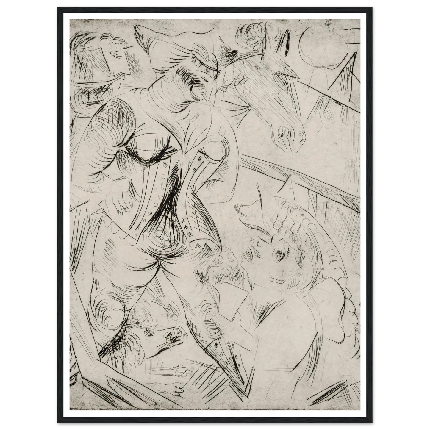 Illustration zur Landstürmerin Courage Art Print | Paul Kleinschmidt-Quipham Collections