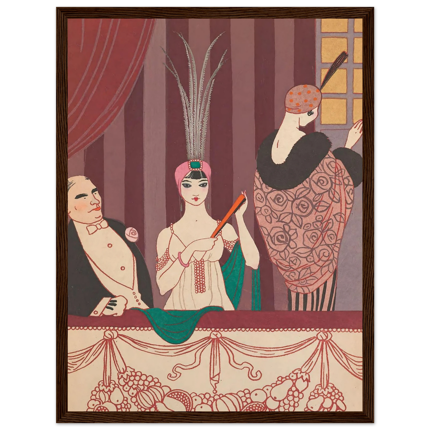 La Loge (1914) Art Print | George Barbier-Quipham Collections