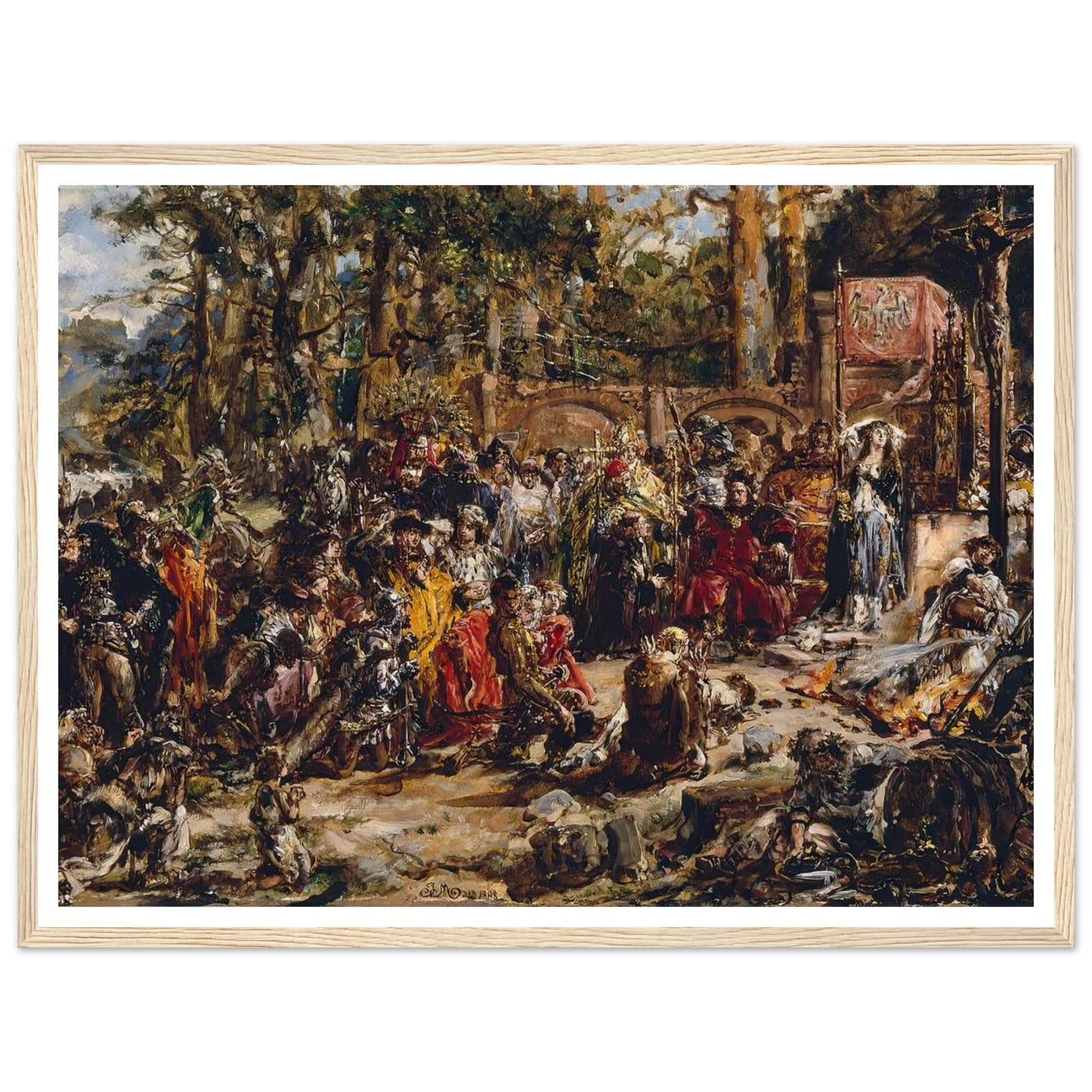 Baptism of Lithuania, from the series “History of Civilization in Poland” (1888) Art Print | Jan Matejko-Quipham Collections