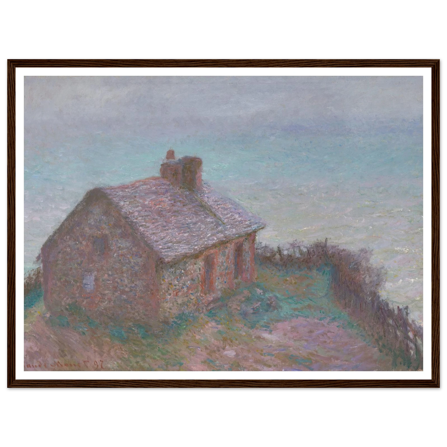 The Customs House at Varengeville (1897) Art Print | Claude Monet-Quipham Collections