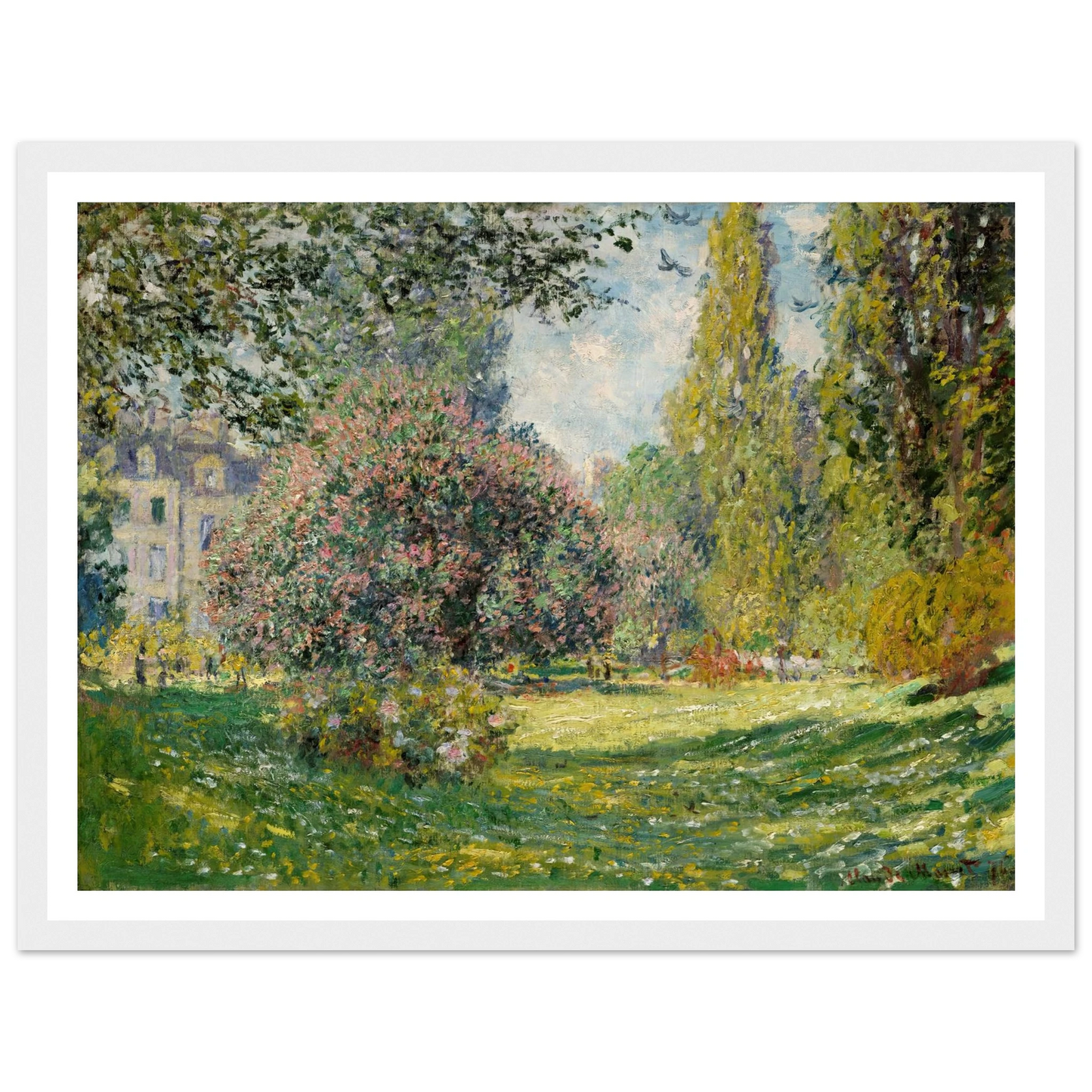 Landscape; The Parc Monceau (1876) Art Print | Claude Monet-Quipham Collections