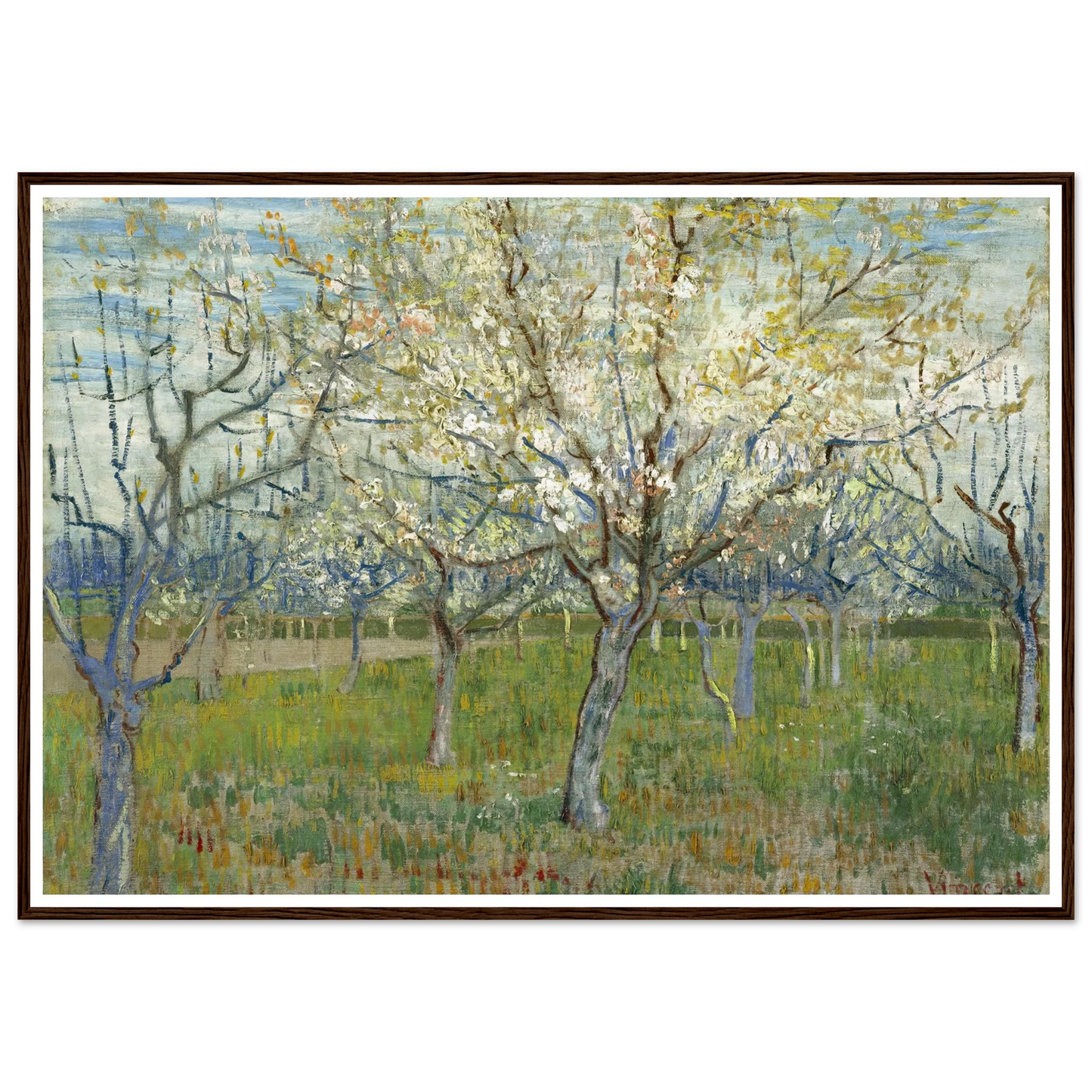 The Pink Orchard (1888) Art Print | Vincent van Gogh-Quipham Collections