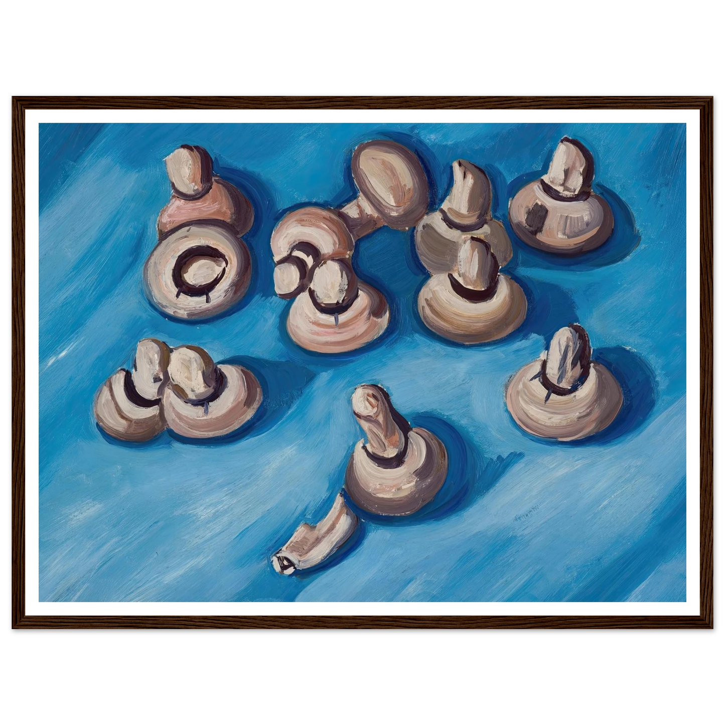 Mushrooms on a Blue Background (1926) Art Print | Marsden Hartley-Quipham Collections