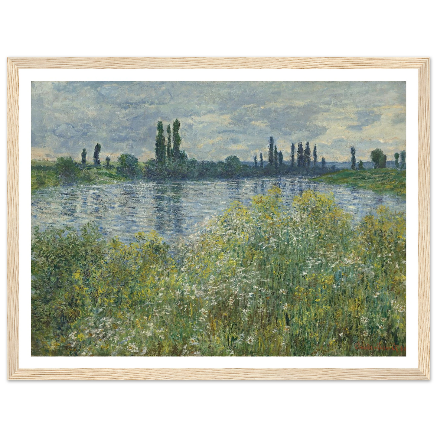 Banks of the Seine,Vétheuil (1880) Art Print | Claude Monet-Quipham Collections