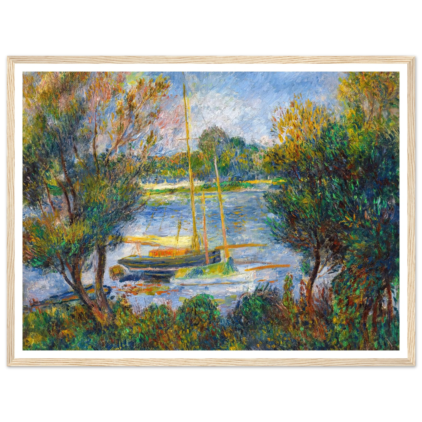 La Seine à Argenteuil (1888) Art Print | Pierre Auguste Renoir-Quipham Collections