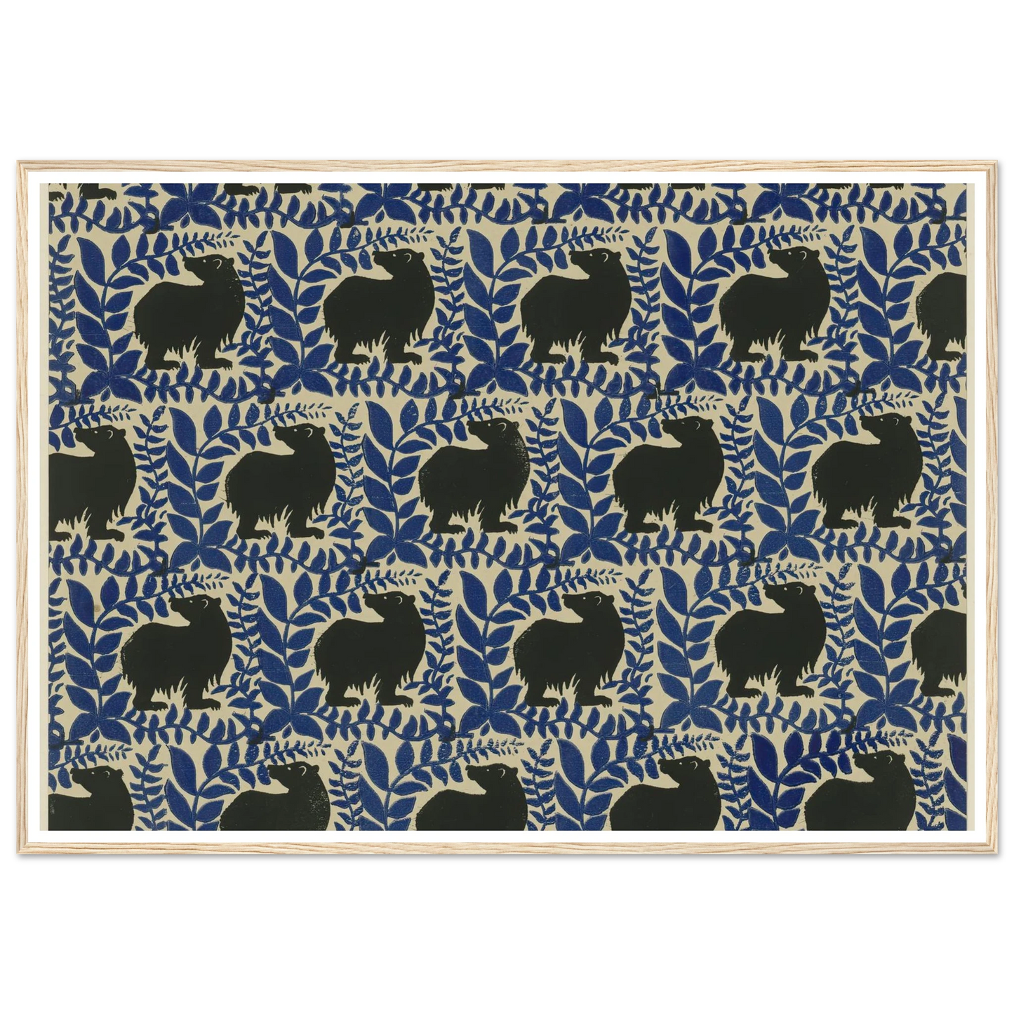 Buntpapier (Bären) (1902 - 1906) Art Print | Maria von Uchatius-Quipham Collections
