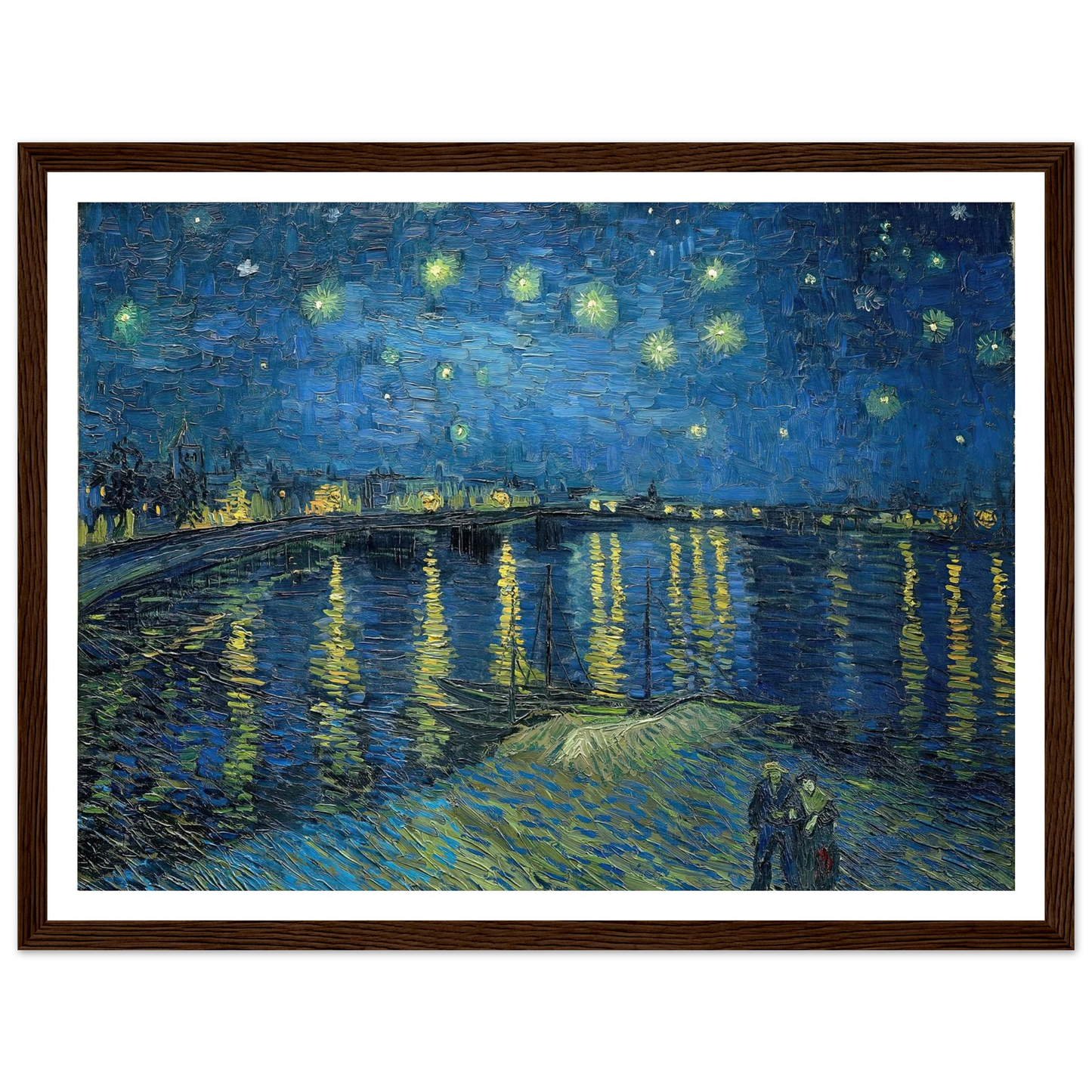 Starry Night Over the Rhone (1888) Art Print | Vincent van Gogh-Quipham Collections