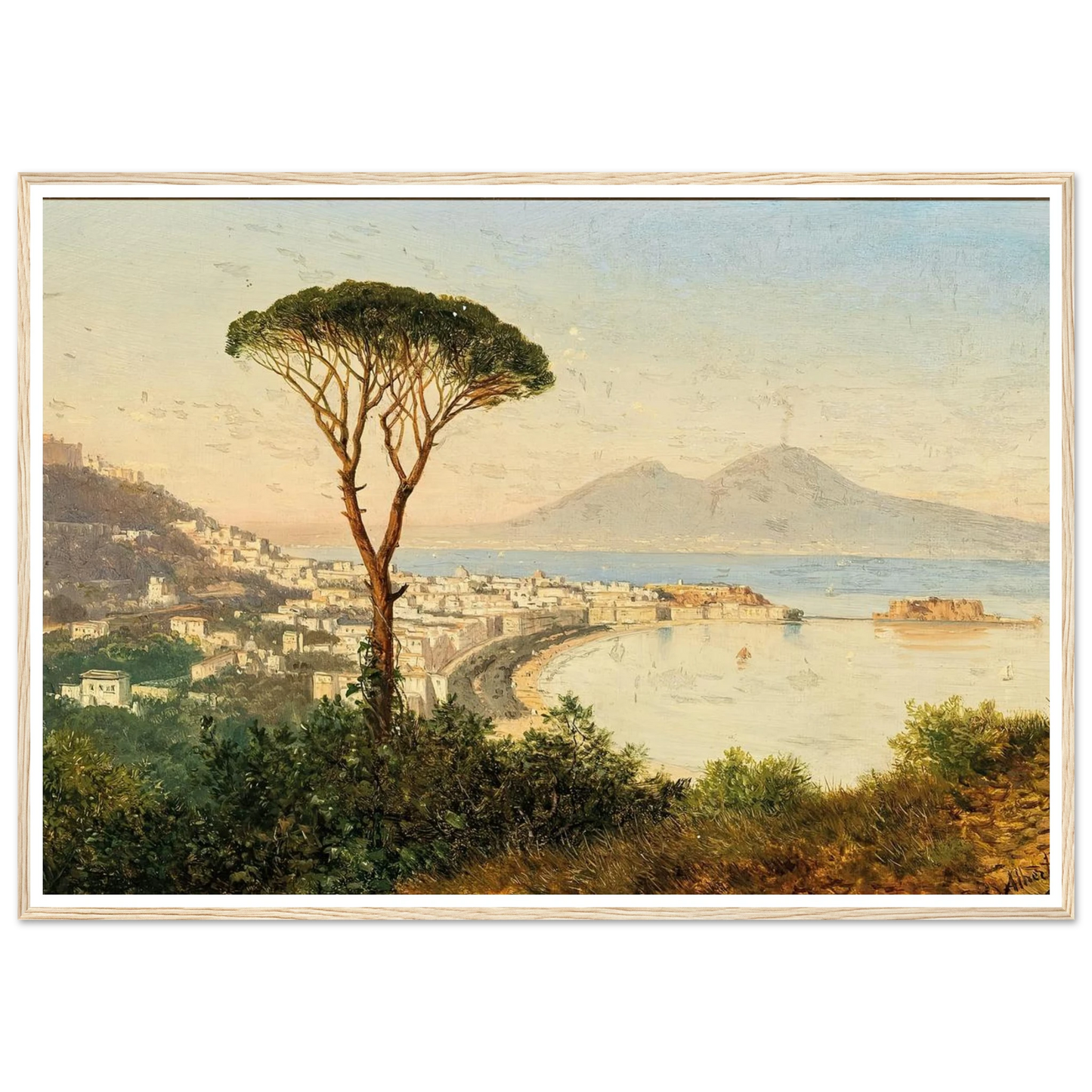 Blick auf die Bucht von Neapel Art Print | Albert Zimmermann-Quipham Collections