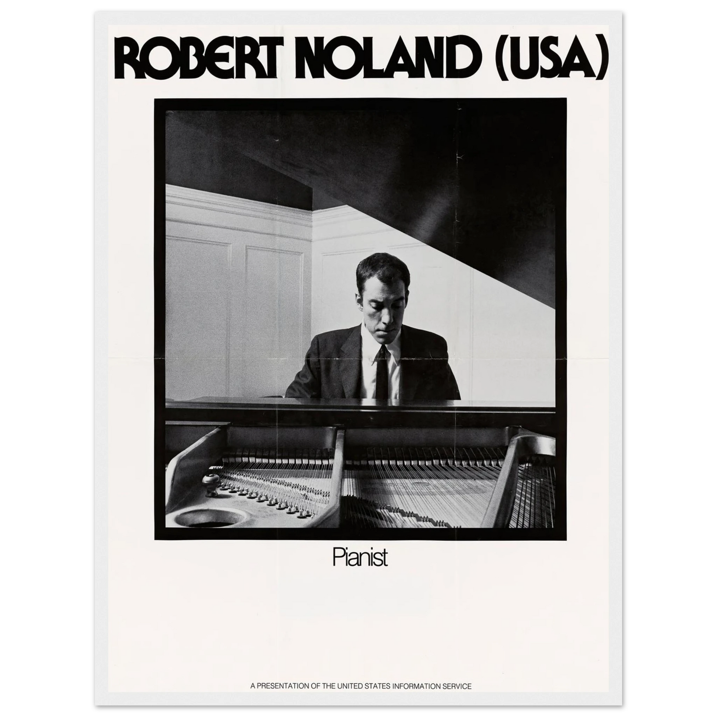 Robert Noland (USA) Pianist Art Print | US Information Agency-Quipham Collections