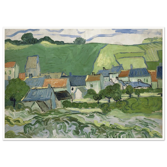View of Auvers (1890) Art Print | Vincent van Gogh-Quipham Collections