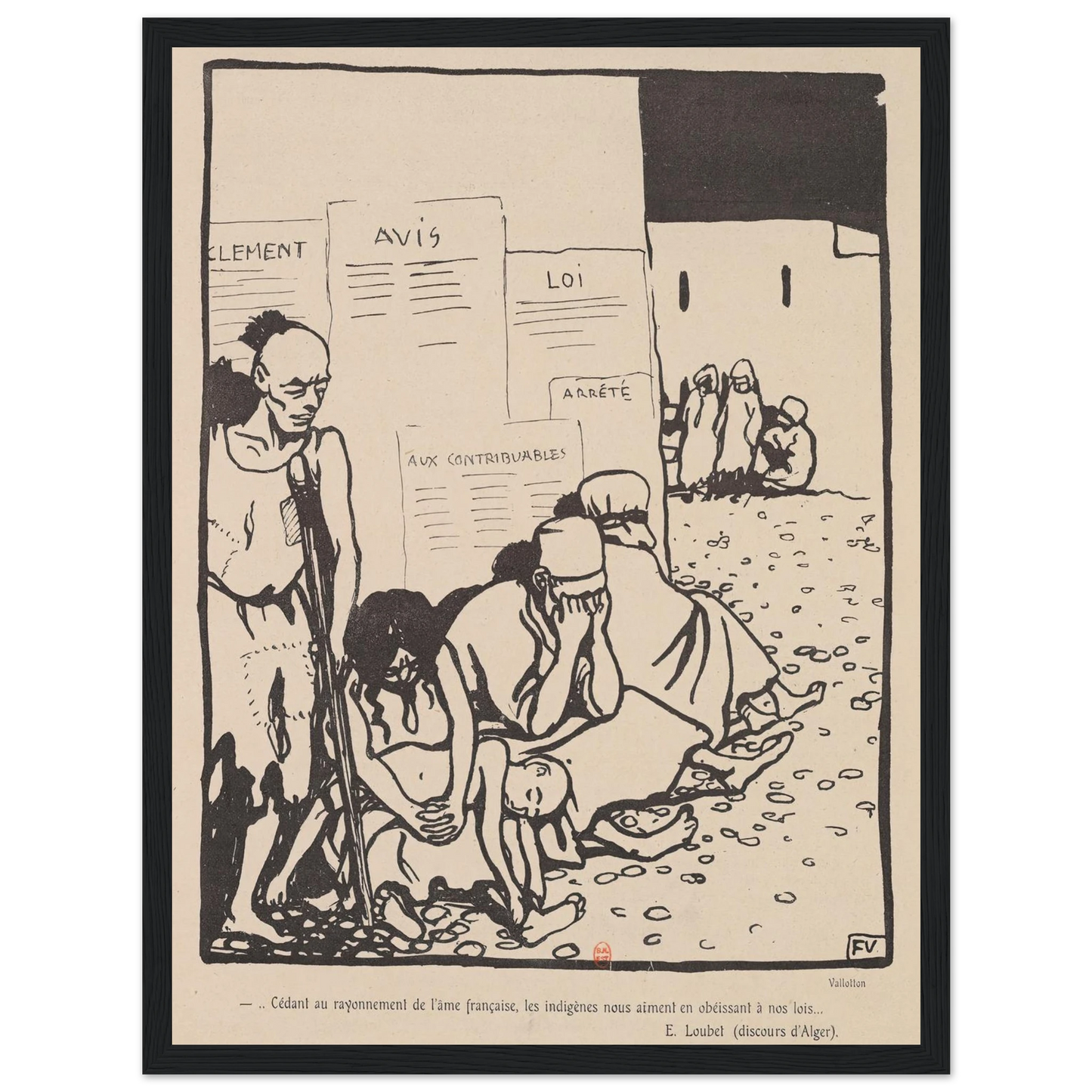 …Cedant au rayonnement de l’ame francaise,… Art Print | Felix Vallotton-Quipham Collections